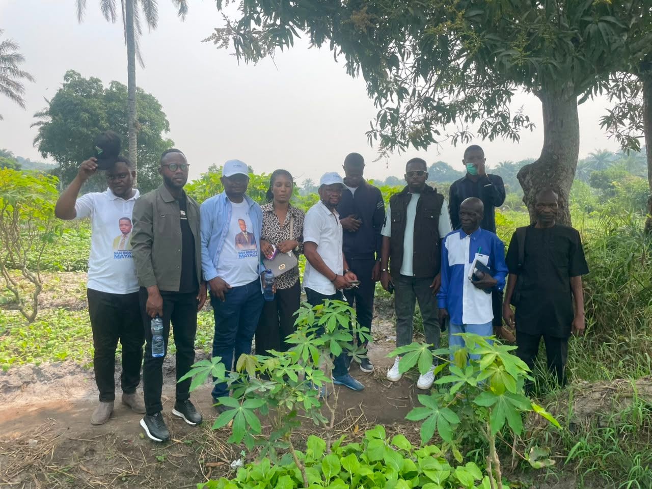 VISITE DU PRESIDENT SAM BIENVENU MAYAGA A KIMBANSEKE 